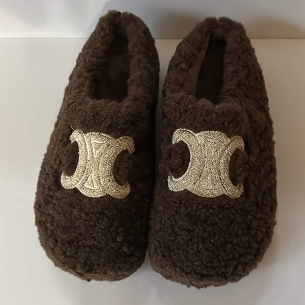 Lemonade Platform Mules Cocoa Brown Teddy Faux Sherpa Slip On